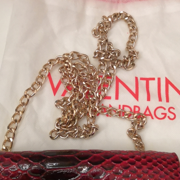 Valentino Red Crossbody Croc Handbag - Picture 5 of 7